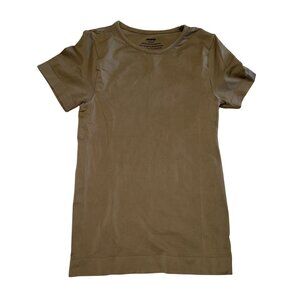 Skims Soft Smoothing Seamless Short Sleeve Tan Stretch T-Shirt Women's X-Small
